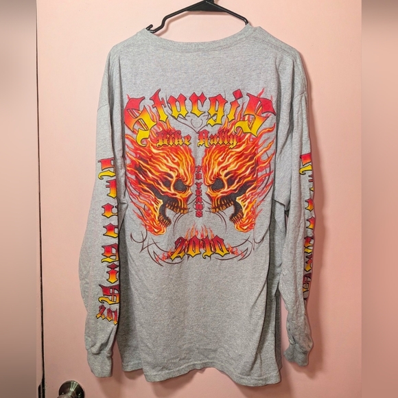Delta Other - Skull Sturgis Bike Rally Anniversary Long Sleeve Shirt